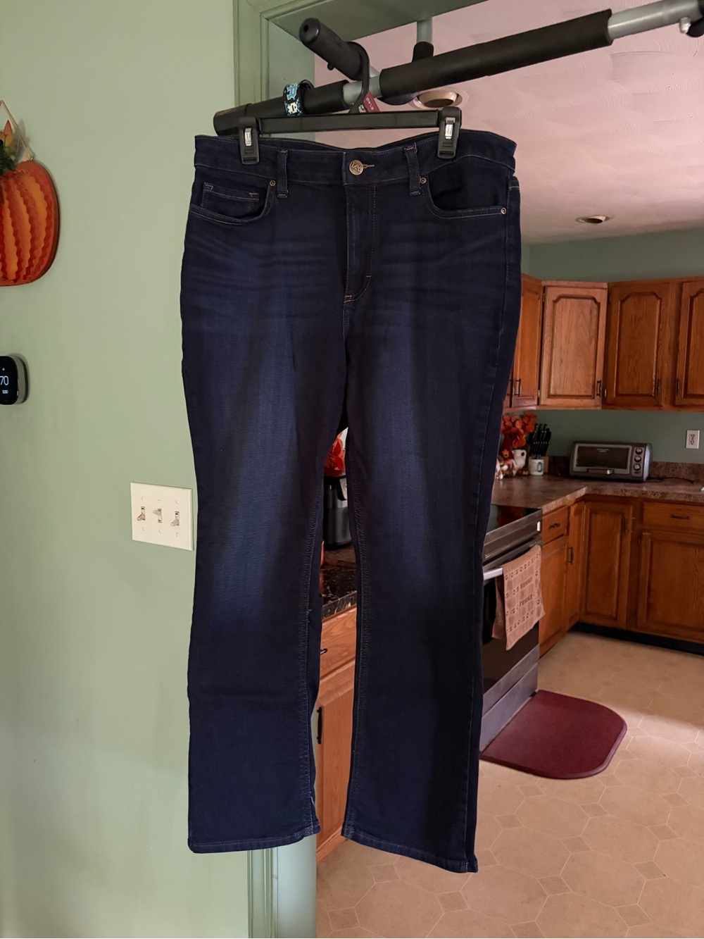 Lee Women's Dark Indigo Straight-Leg Jeans